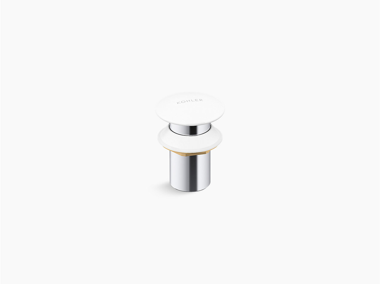 Ceramic cap drain without overflow