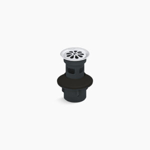 Bathroom sink grid drain with overflow
