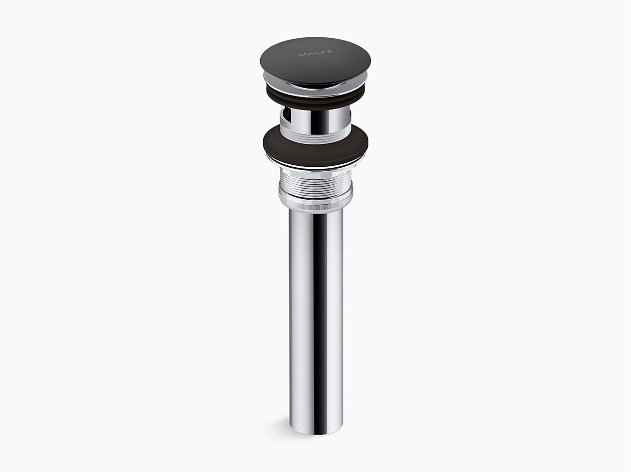 Clicker drain with overflow